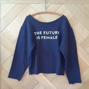 The Future is Feminine American Apparel Cropped S